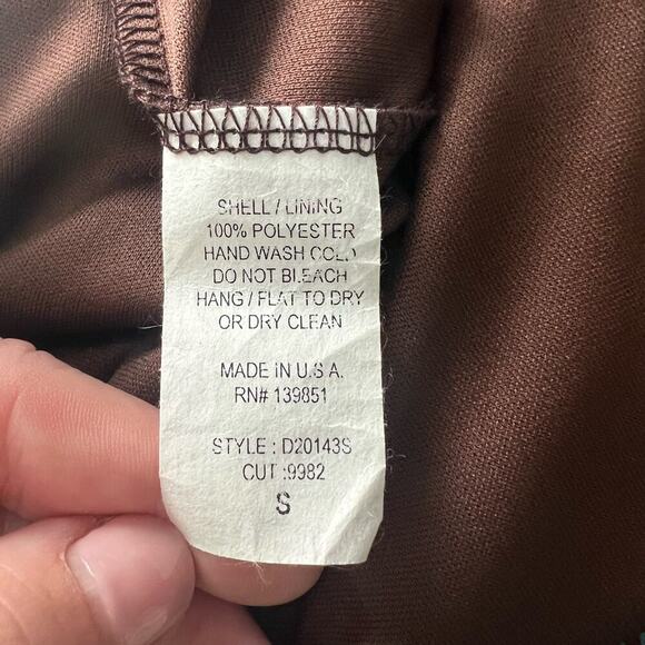 NWT ODDY Woman’s Brown Blue Striped Sleeveless Lightweight Maxi Dress- Size S - Picture 6 of 12